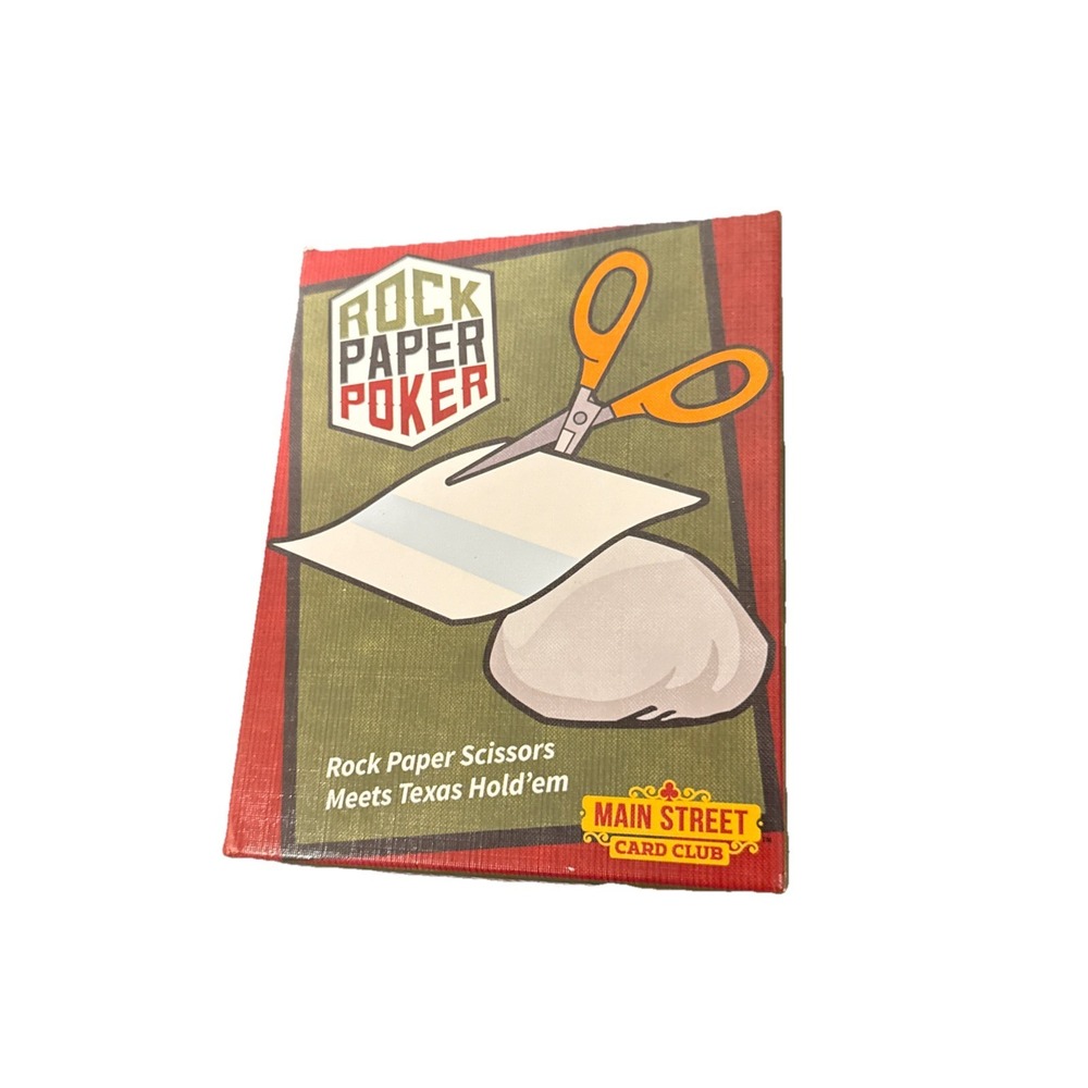 Rock Paper Poker Board Game - Rock Paper Scissors Meets Texas Hold'em Cute Game